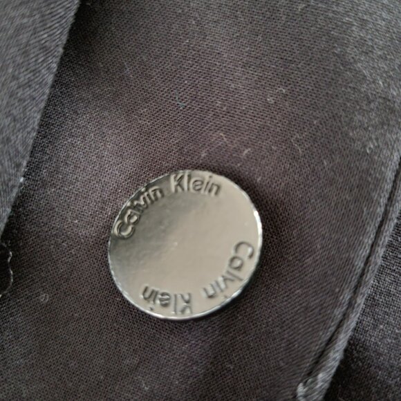 Calvin Klein One Button Knit Blazer, Women’s 4 Stretch, Black, Business Blazer - Picture 7 of 9